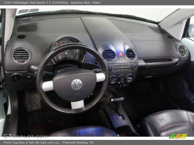 Aquarius Blue / Black 2006 Volkswagen New Beetle 2.5 Convertible