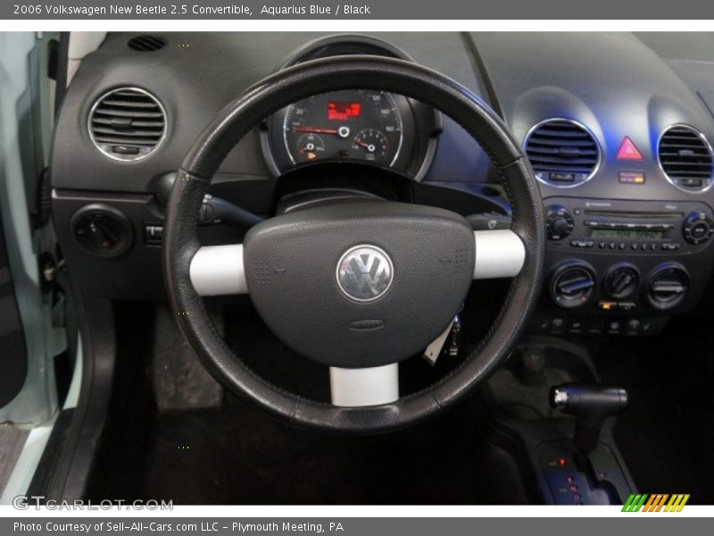 Aquarius Blue / Black 2006 Volkswagen New Beetle 2.5 Convertible