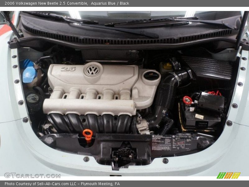 Aquarius Blue / Black 2006 Volkswagen New Beetle 2.5 Convertible