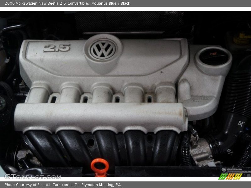Aquarius Blue / Black 2006 Volkswagen New Beetle 2.5 Convertible
