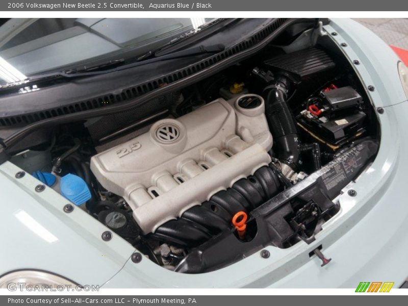 Aquarius Blue / Black 2006 Volkswagen New Beetle 2.5 Convertible