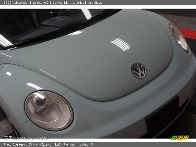Aquarius Blue / Black 2006 Volkswagen New Beetle 2.5 Convertible