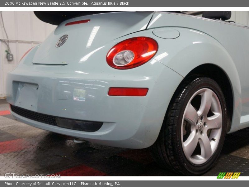 Aquarius Blue / Black 2006 Volkswagen New Beetle 2.5 Convertible