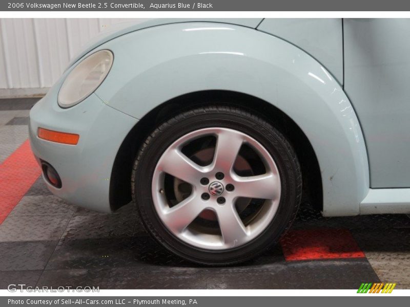 Aquarius Blue / Black 2006 Volkswagen New Beetle 2.5 Convertible