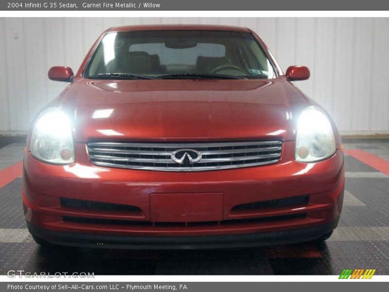 Garnet Fire Metallic / Willow 2004 Infiniti G 35 Sedan
