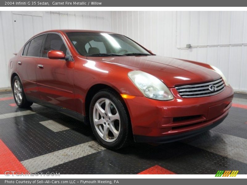 Garnet Fire Metallic / Willow 2004 Infiniti G 35 Sedan