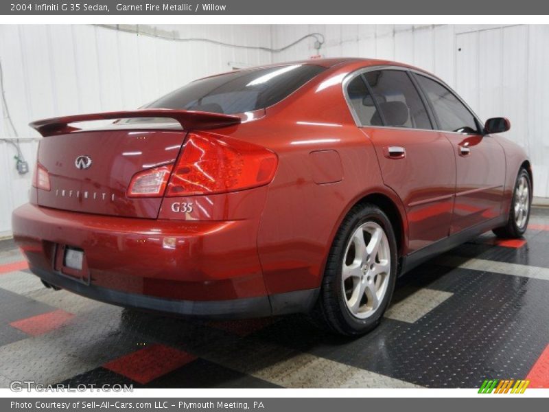 Garnet Fire Metallic / Willow 2004 Infiniti G 35 Sedan