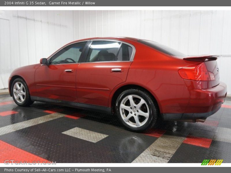 Garnet Fire Metallic / Willow 2004 Infiniti G 35 Sedan