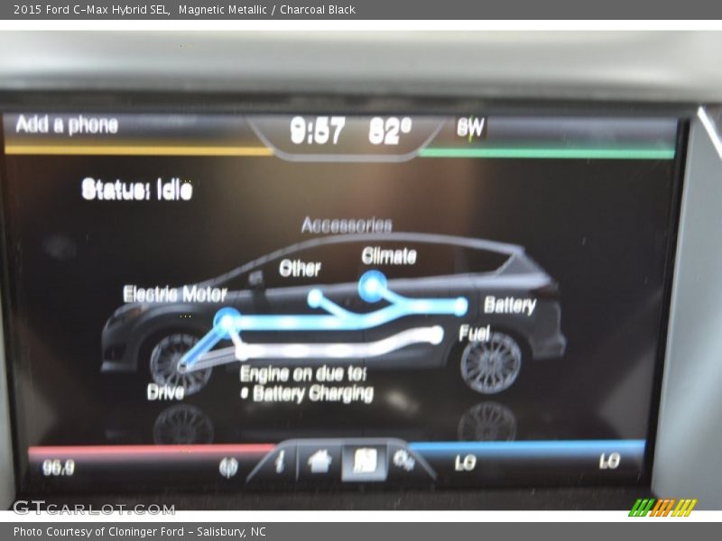 Magnetic Metallic / Charcoal Black 2015 Ford C-Max Hybrid SEL