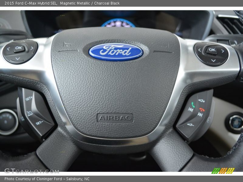 Magnetic Metallic / Charcoal Black 2015 Ford C-Max Hybrid SEL