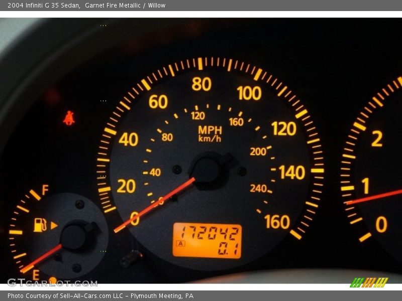 Garnet Fire Metallic / Willow 2004 Infiniti G 35 Sedan