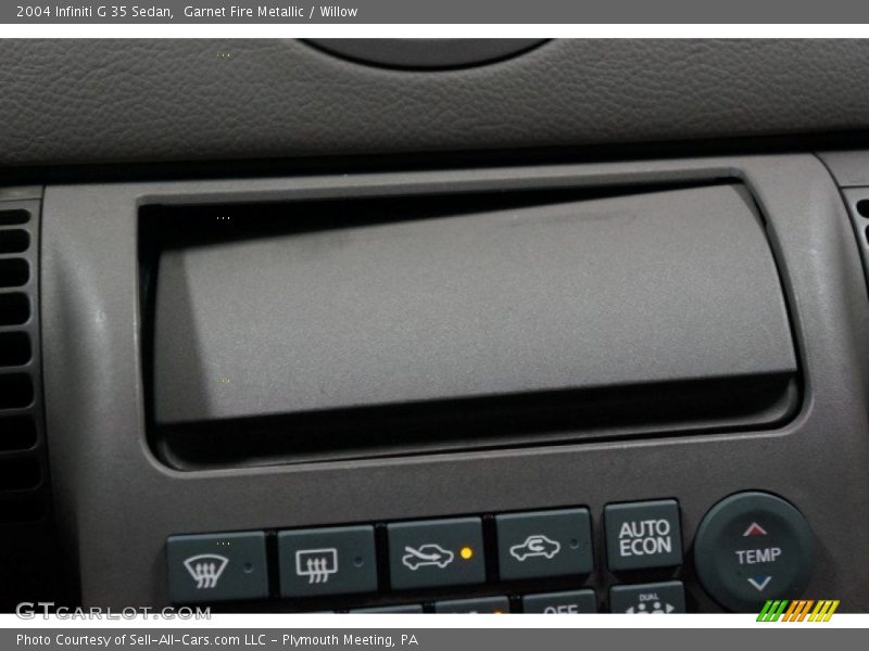Garnet Fire Metallic / Willow 2004 Infiniti G 35 Sedan