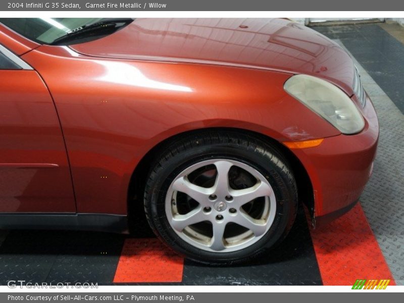 Garnet Fire Metallic / Willow 2004 Infiniti G 35 Sedan