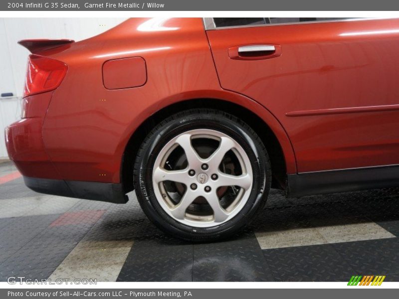 Garnet Fire Metallic / Willow 2004 Infiniti G 35 Sedan