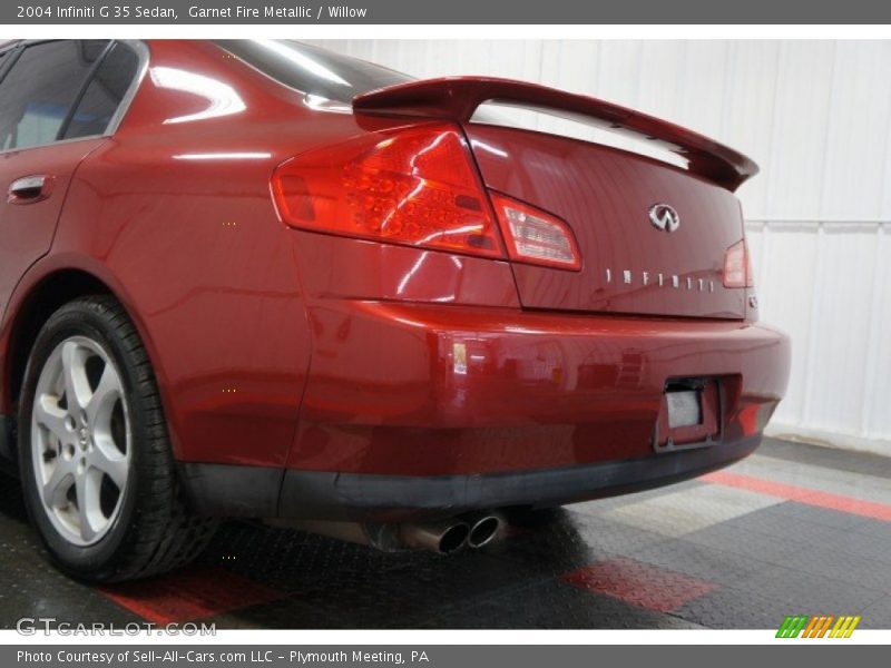 Garnet Fire Metallic / Willow 2004 Infiniti G 35 Sedan