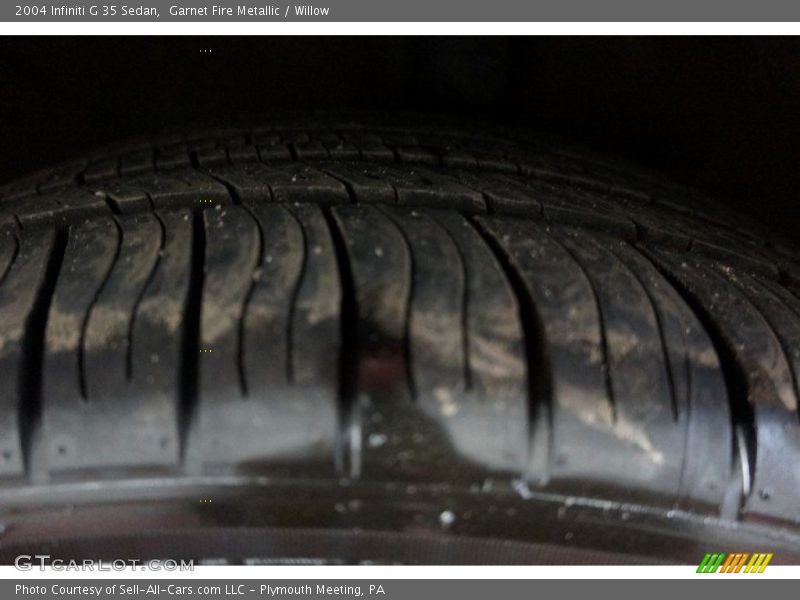 Garnet Fire Metallic / Willow 2004 Infiniti G 35 Sedan