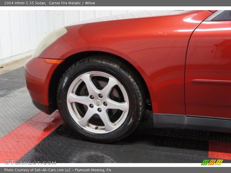 Garnet Fire Metallic / Willow 2004 Infiniti G 35 Sedan