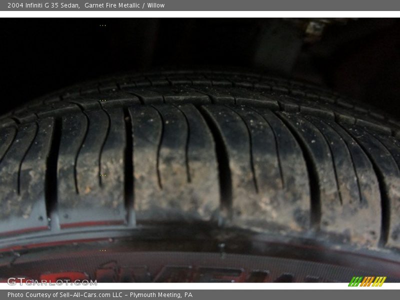 Garnet Fire Metallic / Willow 2004 Infiniti G 35 Sedan