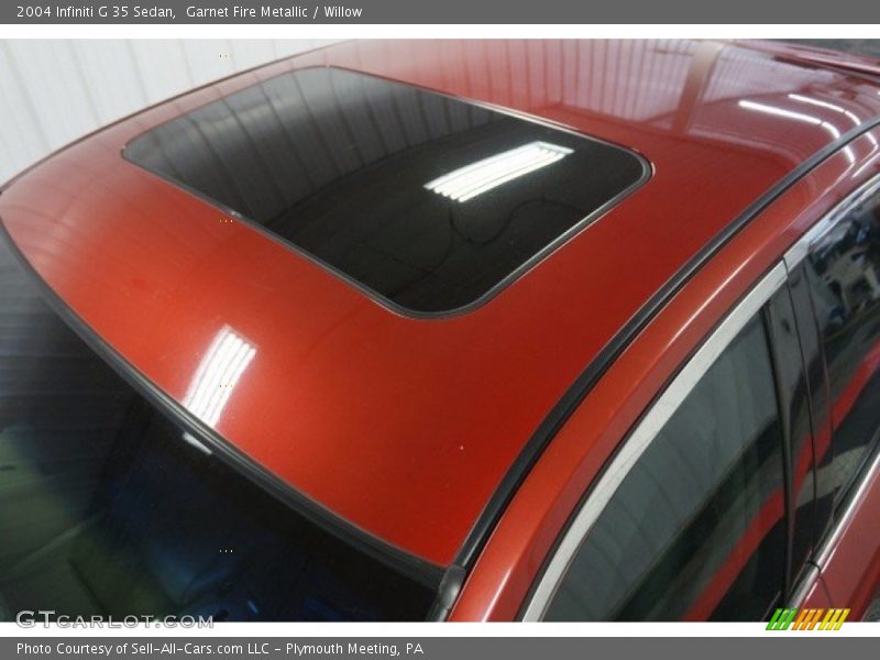 Garnet Fire Metallic / Willow 2004 Infiniti G 35 Sedan