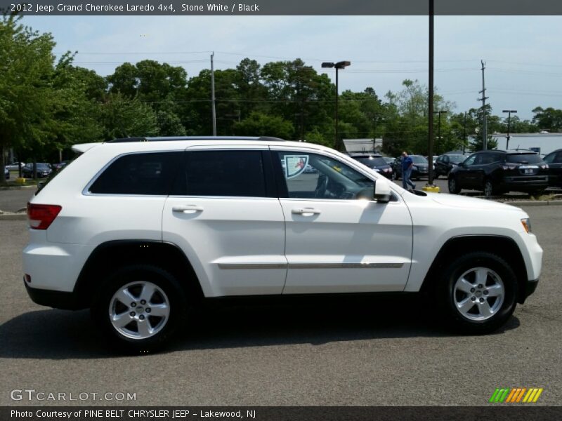 Stone White / Black 2012 Jeep Grand Cherokee Laredo 4x4