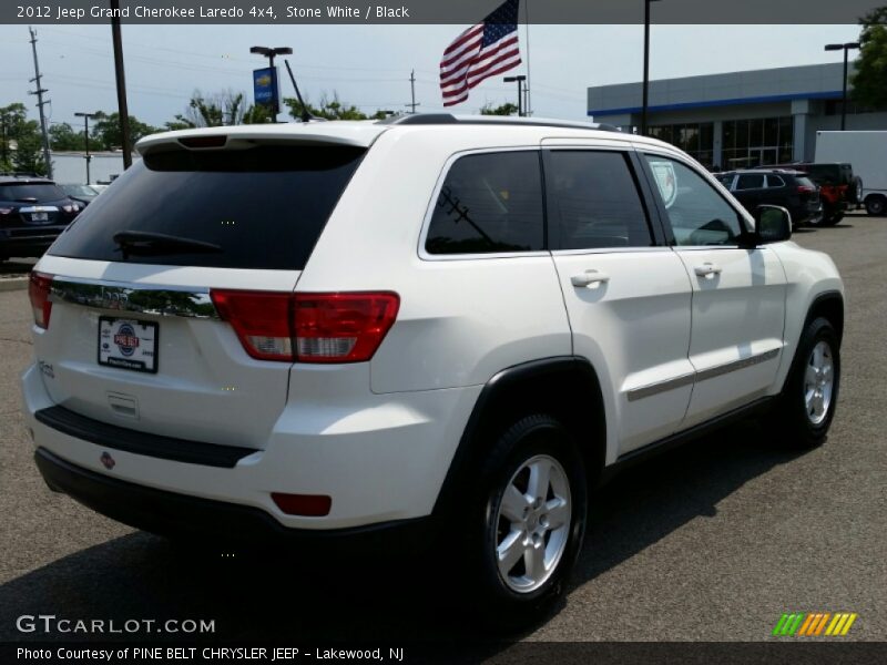 Stone White / Black 2012 Jeep Grand Cherokee Laredo 4x4