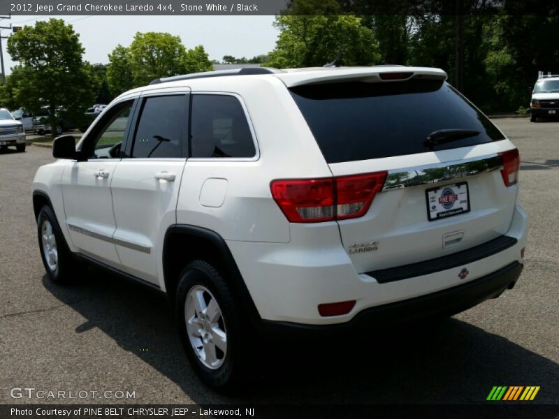 Stone White / Black 2012 Jeep Grand Cherokee Laredo 4x4
