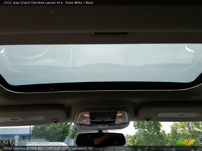 Stone White / Black 2012 Jeep Grand Cherokee Laredo 4x4