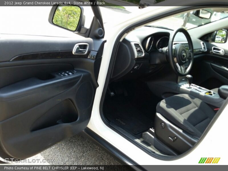Stone White / Black 2012 Jeep Grand Cherokee Laredo 4x4