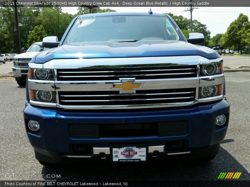 Deep Ocean Blue Metallic / High Country Saddle 2015 Chevrolet Silverado 2500HD High Country Crew Cab 4x4