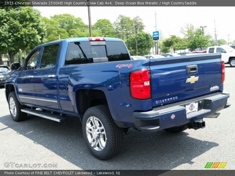 Deep Ocean Blue Metallic / High Country Saddle 2015 Chevrolet Silverado 2500HD High Country Crew Cab 4x4