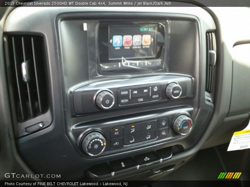 Summit White / Jet Black/Dark Ash 2015 Chevrolet Silverado 2500HD WT Double Cab 4x4