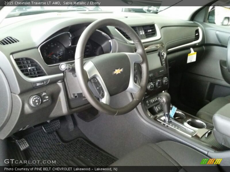 Sable Metallic / Ebony 2015 Chevrolet Traverse LT AWD