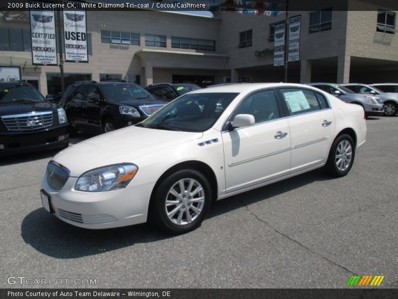 White Diamond Tri-coat / Cocoa/Cashmere 2009 Buick Lucerne CX