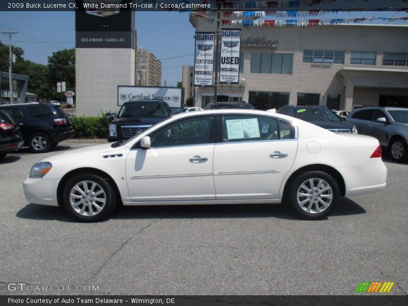 White Diamond Tri-coat / Cocoa/Cashmere 2009 Buick Lucerne CX