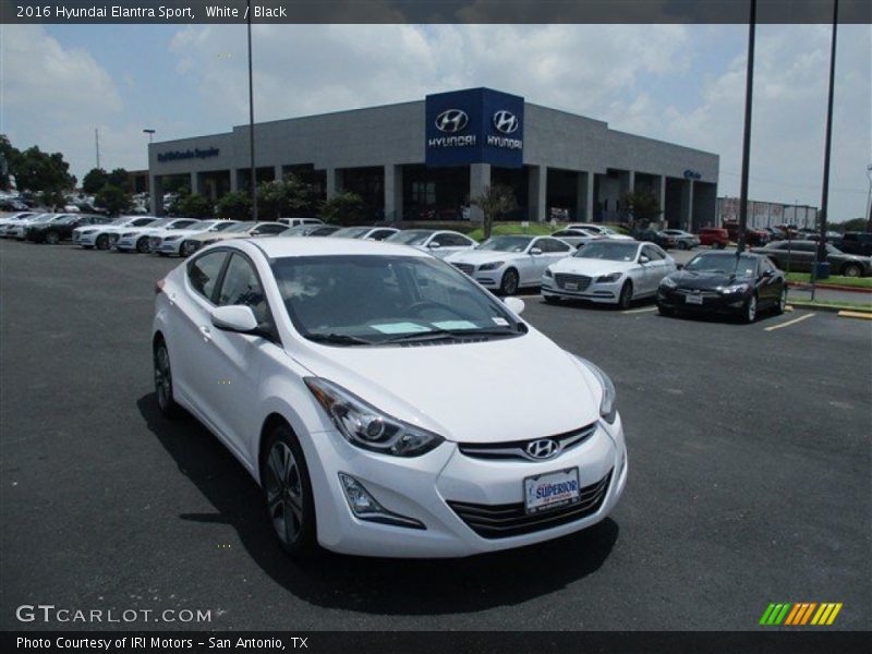 White / Black 2016 Hyundai Elantra Sport