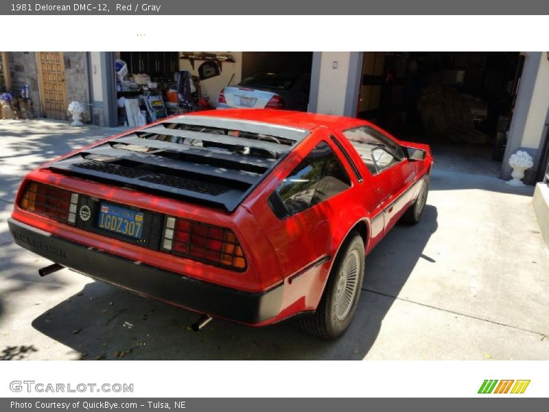 Red / Gray 1981 Delorean DMC-12