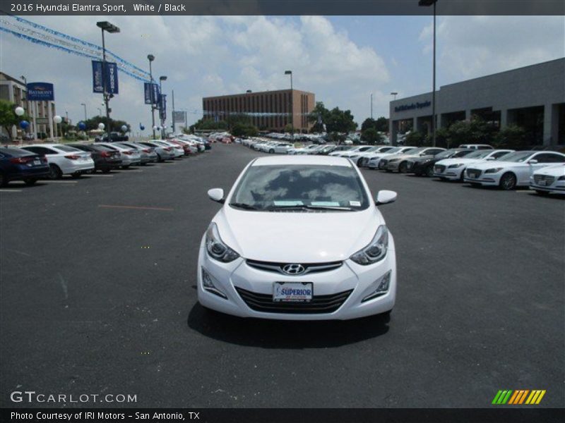 White / Black 2016 Hyundai Elantra Sport