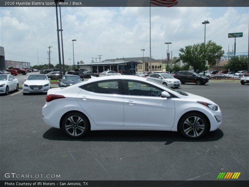 White / Black 2016 Hyundai Elantra Sport