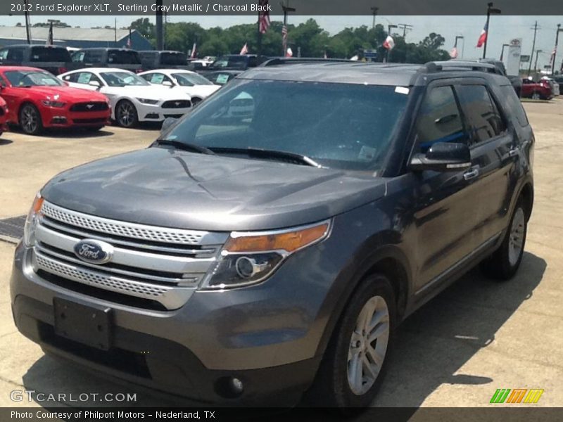 Sterling Gray Metallic / Charcoal Black 2012 Ford Explorer XLT