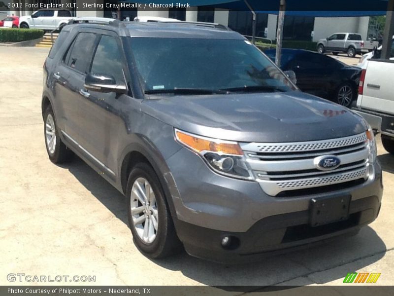 Sterling Gray Metallic / Charcoal Black 2012 Ford Explorer XLT