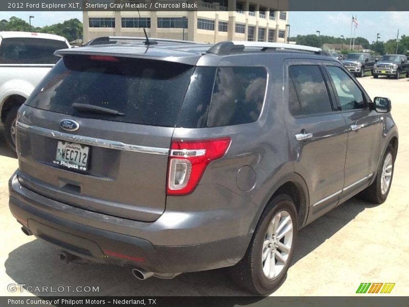Sterling Gray Metallic / Charcoal Black 2012 Ford Explorer XLT