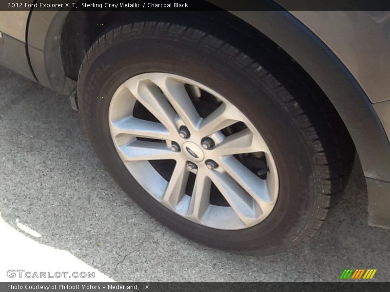 Sterling Gray Metallic / Charcoal Black 2012 Ford Explorer XLT