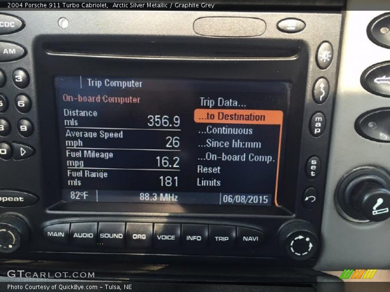 Arctic Silver Metallic / Graphite Grey 2004 Porsche 911 Turbo Cabriolet