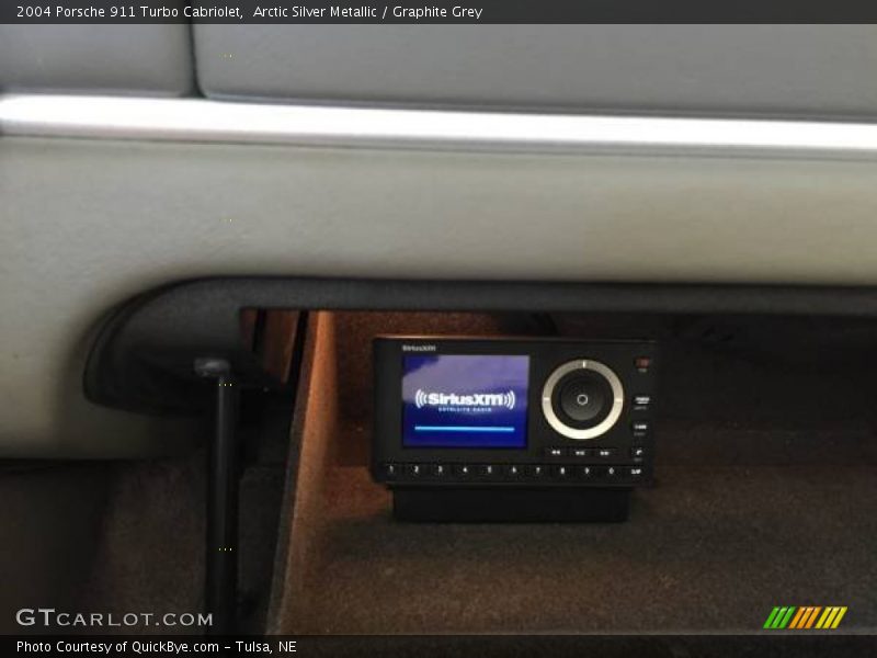 Arctic Silver Metallic / Graphite Grey 2004 Porsche 911 Turbo Cabriolet