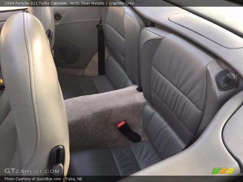 Arctic Silver Metallic / Graphite Grey 2004 Porsche 911 Turbo Cabriolet