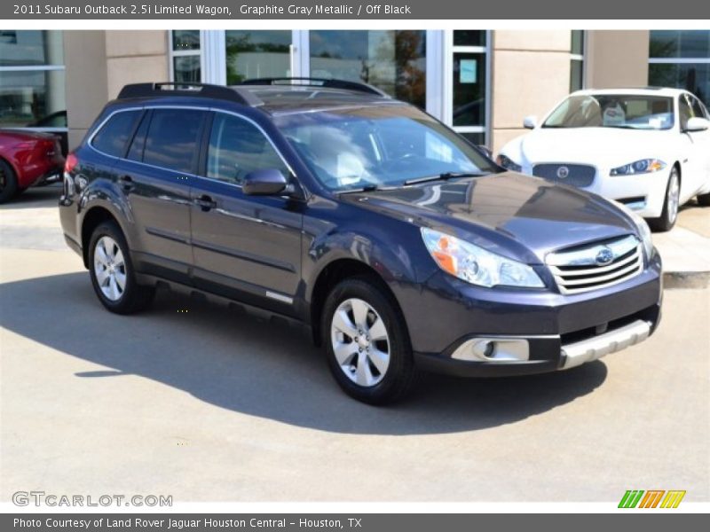 Graphite Gray Metallic / Off Black 2011 Subaru Outback 2.5i Limited Wagon