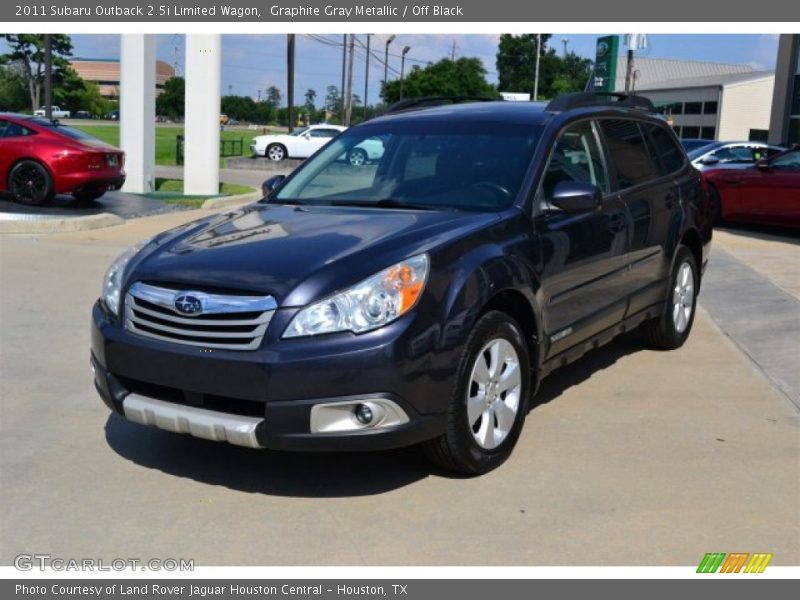 Graphite Gray Metallic / Off Black 2011 Subaru Outback 2.5i Limited Wagon