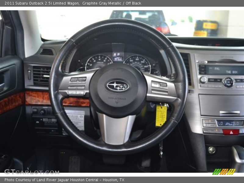 Graphite Gray Metallic / Off Black 2011 Subaru Outback 2.5i Limited Wagon
