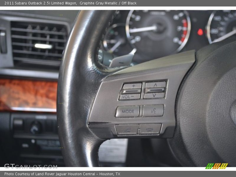 Graphite Gray Metallic / Off Black 2011 Subaru Outback 2.5i Limited Wagon
