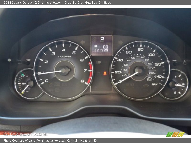 Graphite Gray Metallic / Off Black 2011 Subaru Outback 2.5i Limited Wagon